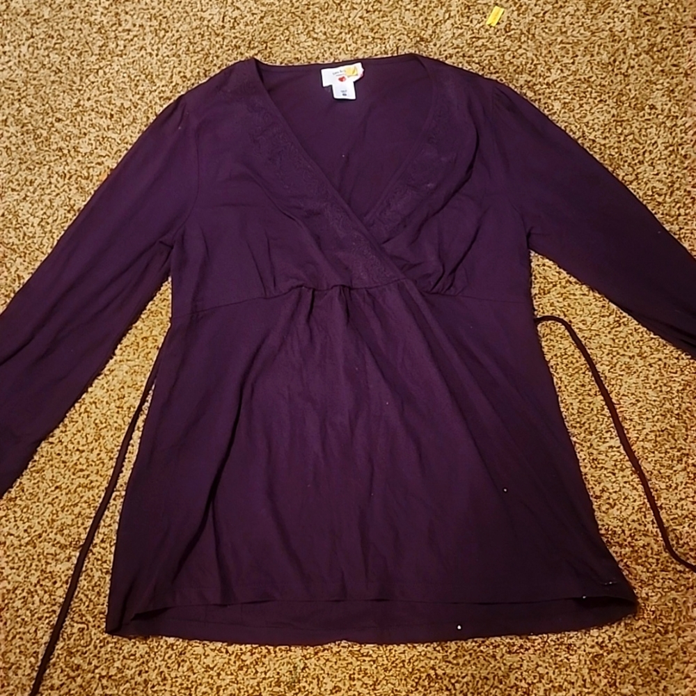 Maternity shirt , two hearts size small